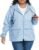 American Trends Women Plus Size Light RainCoat Jackets Packable Hooded Waterproof Windbreaker for Women